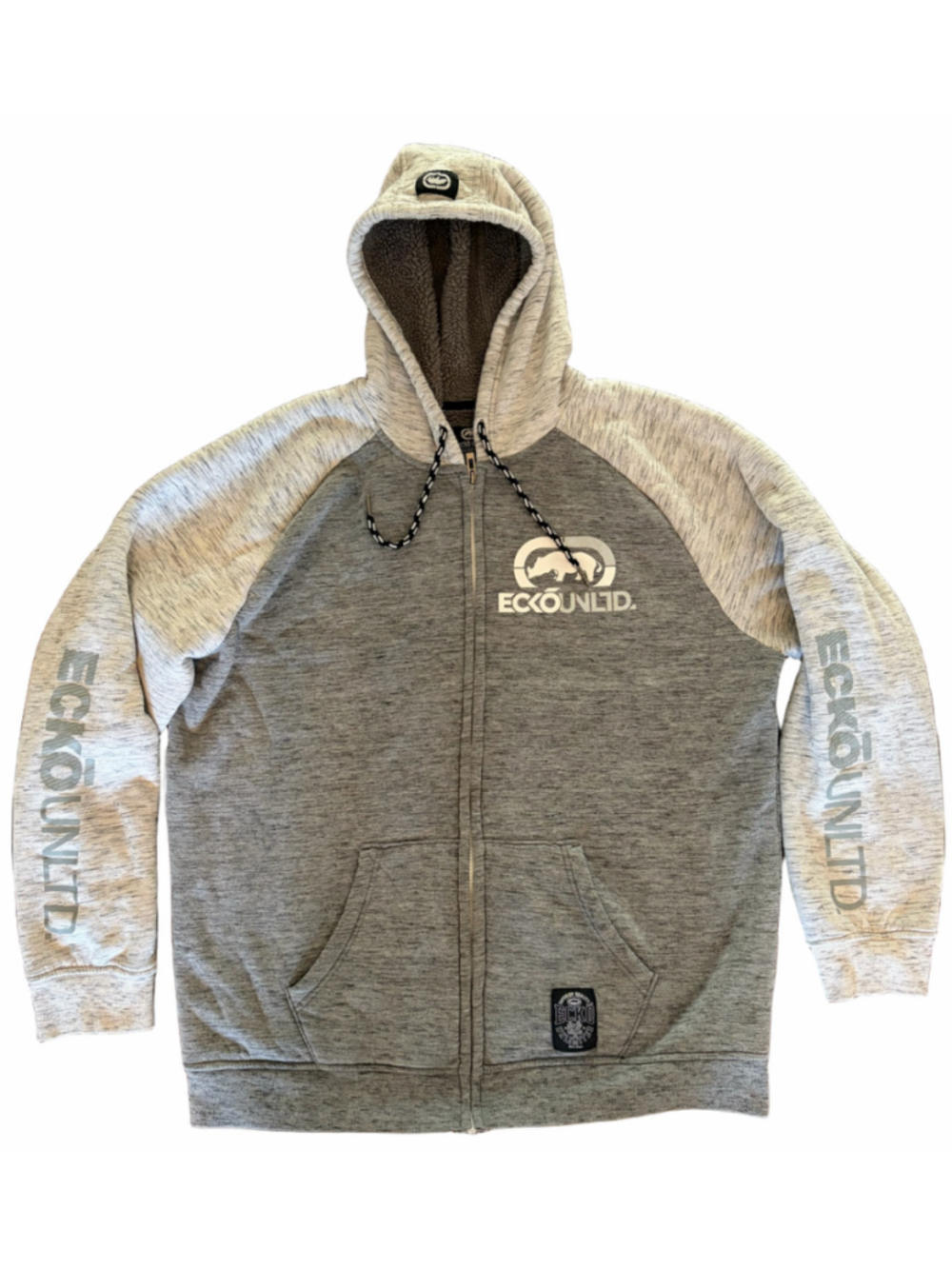 Men's Ecko Unltd. Zip-Up Hoodie Sweatshirt XXL Grey